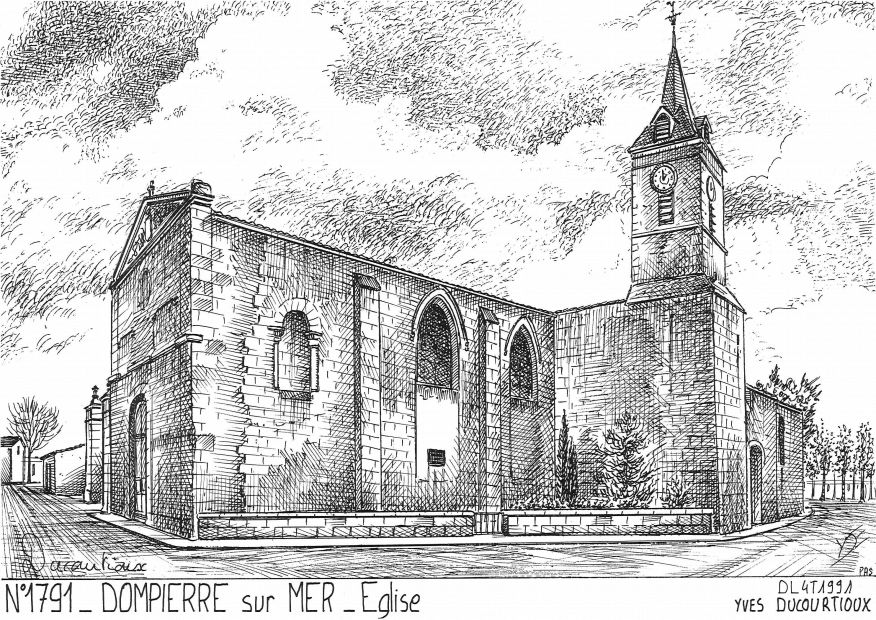 N 17091 - DOMPIERRE SUR MER - église